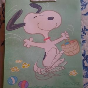 Hallmark Peanuts Easter Snoopy Gift Bags x3 NEW